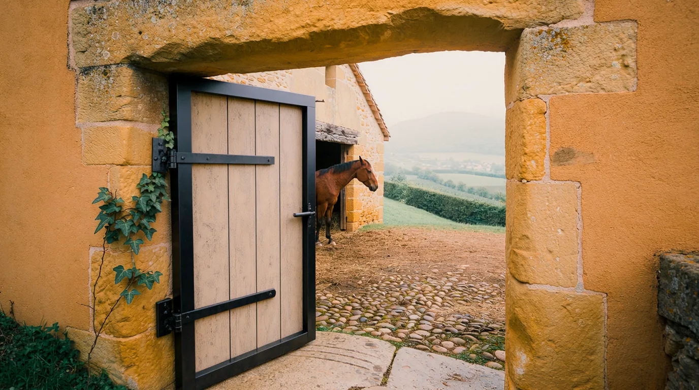 Entrée, Haras du Brin d'Amour, centre équestre à Viriville